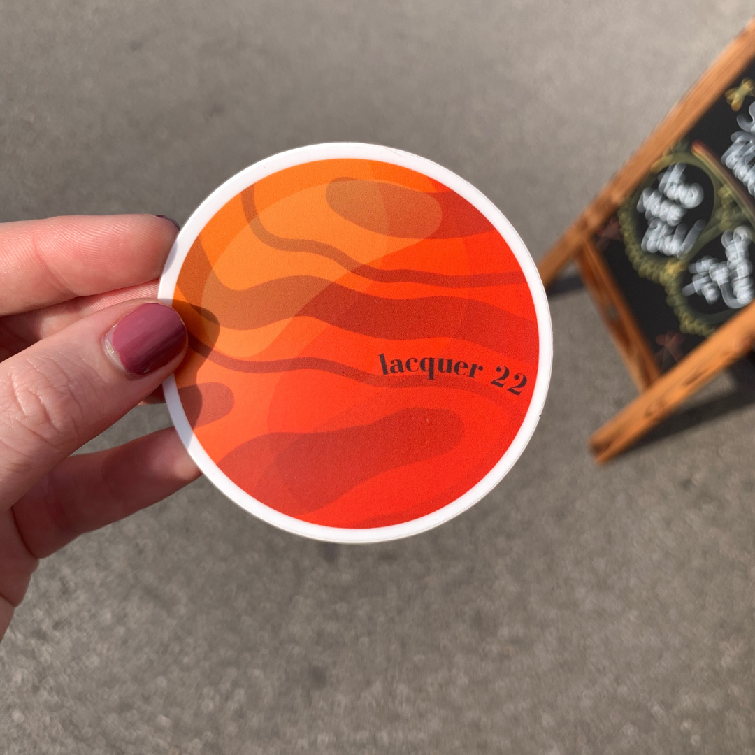 'mars' sticker – lacquer 22